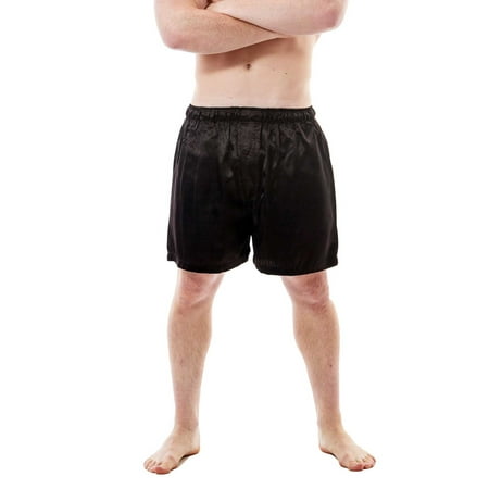 Striped Satin Boxer Shorts - Up2date Fashion's Men's Satin Shorts / Boxers