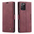 thumbnail image 2 of Dteck Wallet Case For Samsung Galaxy Note20 Ultra (6.9 inches),Magnetic Leather Luxury Card Holder Pocket Case Shockproof Full Protective Kickstand Retro Cover,Winered, 2 of 6
