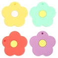 thumbnail image 1 of Key Covers Silicone Flower Shaped Cute Key Cover For Students And Children Daily Use 4Pcs, 1 of 8