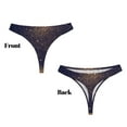 thumbnail image 3 of Fotbe Gold Black Glitter Tanga Sin Costuras para Mujer con Estampado – Panties Invisibles, Transpirables y Cómodos para Uso Diario-XX-Large, 3 of 6
