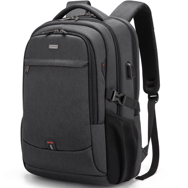Mochila DUSLANG para portátil de 17 pulgadas resistente al agua negra