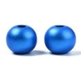 thumbnail image 4 of Painted Natural Wood Beads Pearlized Round Mixed Color 10x8.5mm Hole: 3mm, 4 of 4