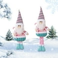thumbnail image 4 of Muñeca Telescópica Santa Claus Con Piernas Retráctiles para El Adorno Fiesta en Casa Rosa, 4 of 9