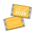 thumbnail image 2 of 124 Pcs Graduation Class of 2026 Yellow Wrapped Miniatures and Silver Kisses Candy Mix (1.52 lbs), 2 of 7
