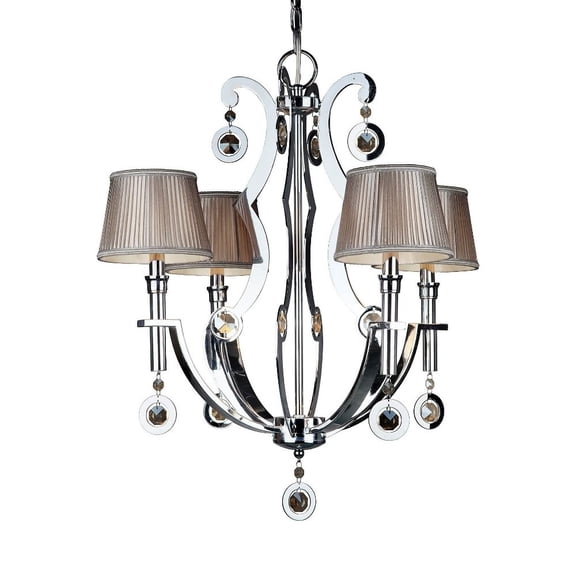 2579-04-05-Forte Lighting-Rea - 4 Light Chandelier-27.25 Inches Tall and 24 Inches Wide -Traditional Installation