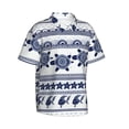 thumbnail image 2 of Balery Sea Underwater Turtles Print Men's Hawaiian Shirts Short Sleeve Beach Shirt Relaxed Fit Vacation Button Down Shirts-XX-Large, 2 of 9