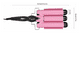 thumbnail image 2 of Rizadora De Cabello De 3 Barriles, 25mm Rizador De Pelo Xtellar rosa, 2 of 4