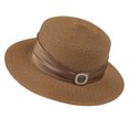 thumbnail image 2 of Roiihwy Summer Sun Beach Hats for Women, Wide Brim Straw Hats, Khaki, Foldable Woven Sun Hat UV Protection on Clearence, 2 of 5