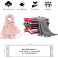thumbnail image 5 of Women's Scarf Pashmina Shawls and Wraps for Evening Dress Bridesmaid Wedding Bridal Winter Warm Long Large Scarves, 5 of 6