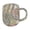 Multi-colored, variant on Snowflake Embossed Glass Mug with Handle, 325ml Colored Glass Cups