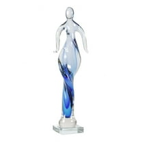Dale Tiffany Astral Handcrafted Art Glass Figurine in Blue/Clear