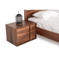 thumbnail image 3 of Limari Home Berlin Modern Veneer and Solid Wood Bedroom Nightstand in Walnut, 3 of 6