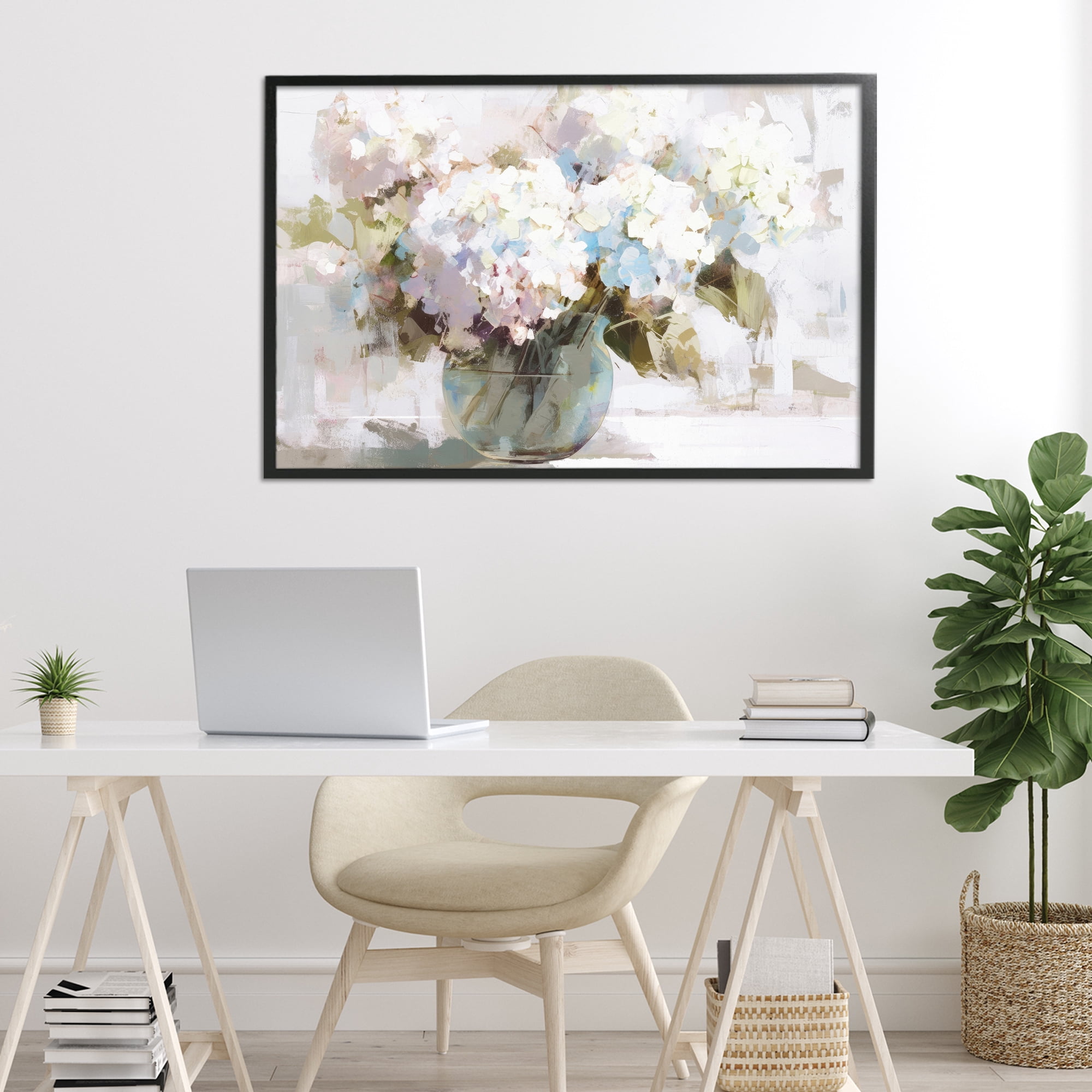 Stupell Industries Blushing Bride Garden Flowers Black Framed Giclee Art, design by Tina LeCour