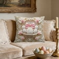 thumbnail image 1 of Apmemiss Easter Clearance 17.7x17.7In Easter Bunny Print Pillowcase, 1 of 7