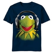 Kermit the Frog Men's Kermy Blastin T-Shirt, Navy, Medium