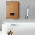 thumbnail image 5 of Miumaeov 110V 6500W Electric Tankless Instant Water Set with LCD Display Heater Over-Temperature Protection for Bathroom Kitchen Wall or Floor Mounted Gold, 5 of 14