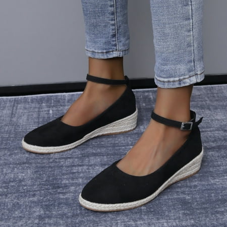 

Vedolay Platform Casual Shoes Lightweight Flats Shoes Ladies Soft Casual Vintage Summer Wine 7.5