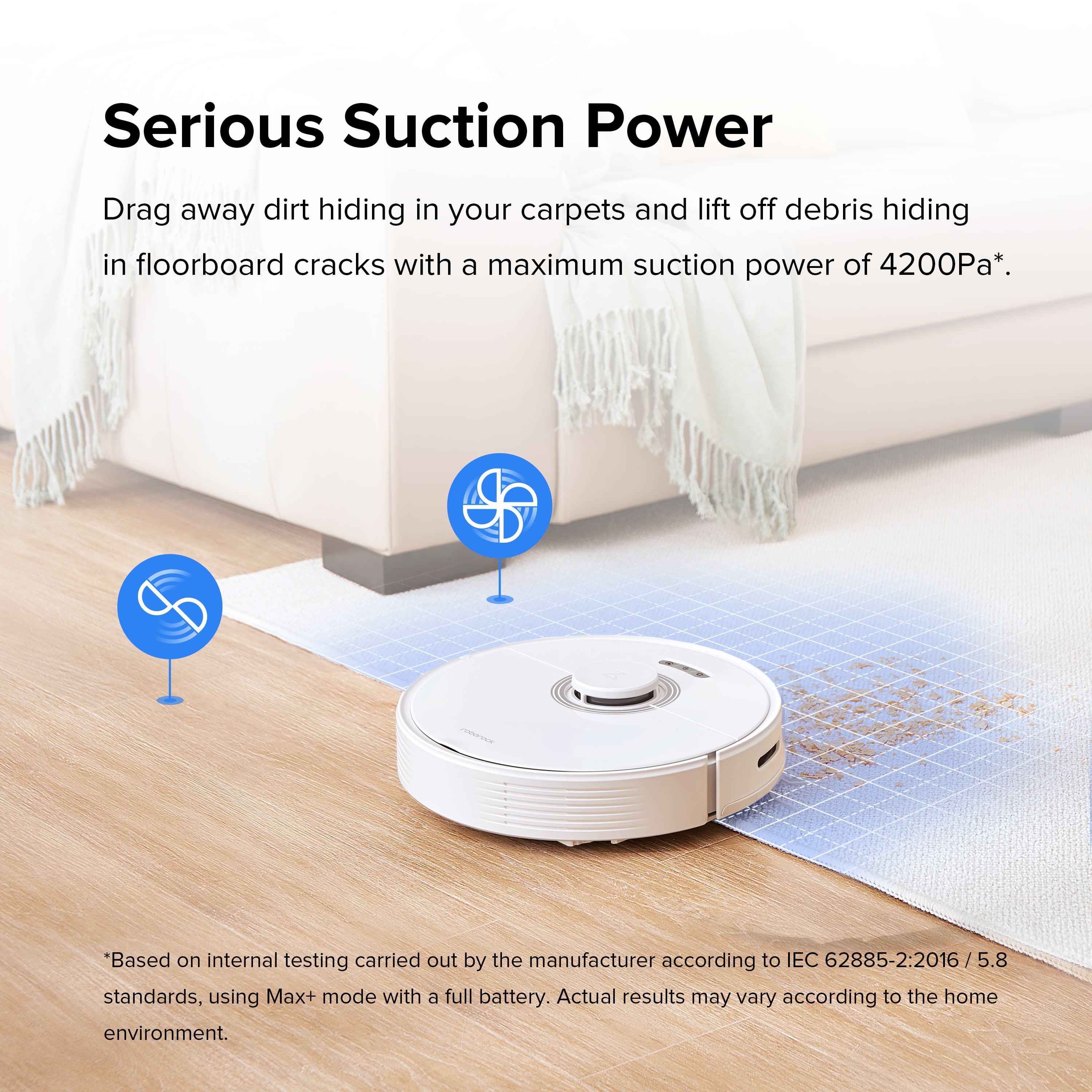 Roborock Q7 Max Robot Vacuum 4200 Pa Sution Power 3D Mapping LDS Smart Home  ,Upgrade of S5 Max Robot Vacuum Cleaner