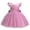 Pink, variant on Krdevn Girls Bow Flutter Sleeve Tulle Pageant Dress, Satin Princess Formal Party Gown for Toddler Wedding Birthday,White