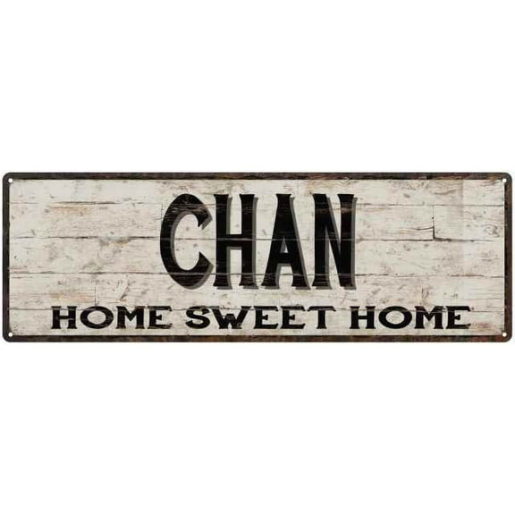 CHAN Rustic Home Sweet Home Sign Gift 6x18 Metal Decor 206180084459