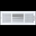 thumbnail image 2 of Fits 18x6 Duct Opening 3 WAY Steel Air Supply Diffuser by Handua | Register Vent Cover Grill for Sidewall and Ceiling | White | Outer Dimensions: 19.75" X 7.75", 2 of 8
