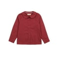 thumbnail image 3 of Leveret Kids & Toddler Girls Long Sleeve Uniform Cotton Dress Shirt Maroon (Size 12 Years), 3 of 4