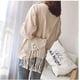 thumbnail image 5 of MaoXinTek Bolso bandolera de crochet con forro para mujer, estilo bohemio, para playa, verano, para viajes, uso diario, color beige, 5 of 6