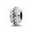 thumbnail image 1 of FB Jewels Sterling Silver Reflections Polished Grooved Gripper Bead, 1 of 3