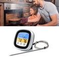 thumbnail image 3 of Vitdipy Digital Food Timer Thermometer Touch Screen Stainless Steel Meat Thermometer for Kitchen BBQ，1Pcs, 3 of 9