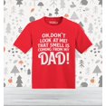 thumbnail image 2 of Shop4Ever Oh Don't Look at Me That Smell is My Dad Toddler's Cotton T-Shirt 2T Red, 2 of 6