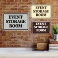 thumbnail image 2 of Signs ByLITA Classic Framed Event Storage Room Door or Wall Sign Easy Installation | Office And Shop Decor | Bars And Restaurants Sign (Black) - Small, 2 of 9