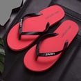 thumbnail image 4 of Bixock Flip Flops for Men,Bathroom Sandals for Women,Slippers for Men Solid Color Non Slip Rubber Sole Open Toe Flip Flops Large Size Outdoor Beach Shoes, 4 of 8
