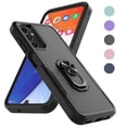 thumbnail image 1 of Galaxy A14 5G Case, 2 in 1 Phone Case for Samsung Galaxy A14 5G 6.6", Takfox Rubber & Rugged Shockproof Protection Heavy Duty Full Body Hard Bumper with Ring Stand Kickstand Cover,Black, 1 of 8