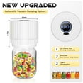 thumbnail image 3 of Mason Jar Vacuum Sealer, Electric Cordless Mason Jar Vacuum Sealer for Food Storage and Fermentation, Vacuum Sealer with Can Opener for Wide-Mouth & Regular-Mouth Mason Jars(White), 3 of 7
