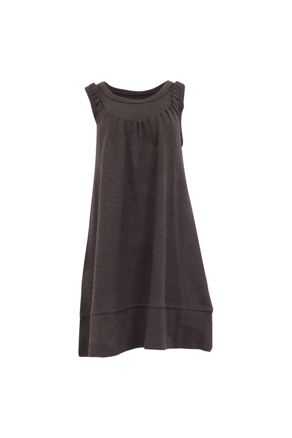 Pre-Owned Marc Jacobs Brown Sleeveless Dress in Brown Wool