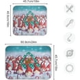 thumbnail image 3 of FREEAMG Christmas Elves Dish Drying Mat Reversible Microfiber Kitchen Dish Mat Super Absorbent Dish Drainer Mat for Kitchen Counter, 16"x18", 3 of 7