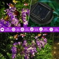 thumbnail image 3 of 2 Pack Solar Garden Lights, Each 4 Wisteria Flowers and 3 Butterfly lED Lights,Swaying With The Wind,Solar Outdoor Lights,Courtyard Channel Decoration, 3 of 7