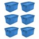 thumbnail image 1 of Bolsas de almacenamiento Rubbermaid Roughneck, 53 litros, paquete de 6 unidades, azul, EE. UU., 1 of 6