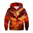 thumbnail image 1 of RXIRUCGD T-shirt à Motif à Manches Longues pour Enfants, Animaux Mythiques de Bon Augure Dragon, T-shirt Imprimé à Col Rond, Chandail à Capuchon Cool pour Garçon ( Rouge, Taille : 13-14 Ans ), 1 of 3