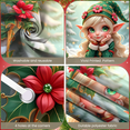 thumbnail image 3 of Colorful Design Christmas Banner Decorative Elf Holiday Theme for Christmas Party Holiday Celebration Indoor Decoration, 3 of 9