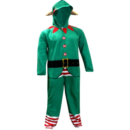 Christmas Elf Onesie Hooded Union Suit Pajama