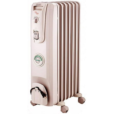 DeLonghi Electric ComfortTemp Oil-Filled Convection Radiator Heater, White, MG7307CM