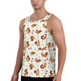 thumbnail image 2 of Logiee Squirrel Playing Print Men's Workout Tank Top,Quick Dry Workout Tank Top,Gym Muscle Tee,Fitness Bodybuilding Sleeveless T Shirt-Large, 2 of 7
