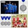thumbnail image 6 of Uxcell Award Medal, Place Winner Medal with Yellow Neck Ribbon Prize Medal Silver, 6 of 7