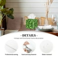 thumbnail image 3 of Leather Tissue Box Cover Square - Glitter Adorable green Waterproof Tissue Box Holder Paper Case Organizer Dispenser for Modern Home Office Room Home Bathroom Decor, 3 of 7