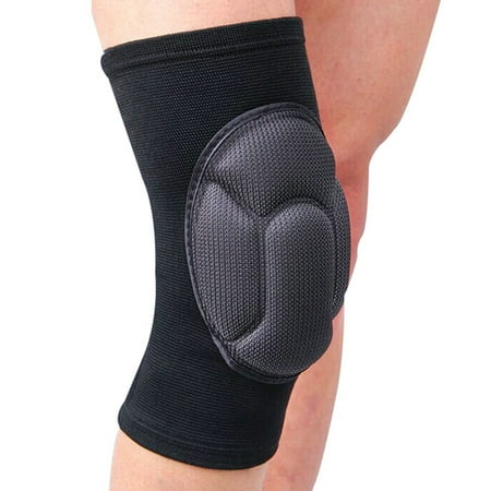 

Limei 2Pcs Protective Knee Pads Thick Sponge Anti-Slip Collision Avoidance Knee Sleeve Black