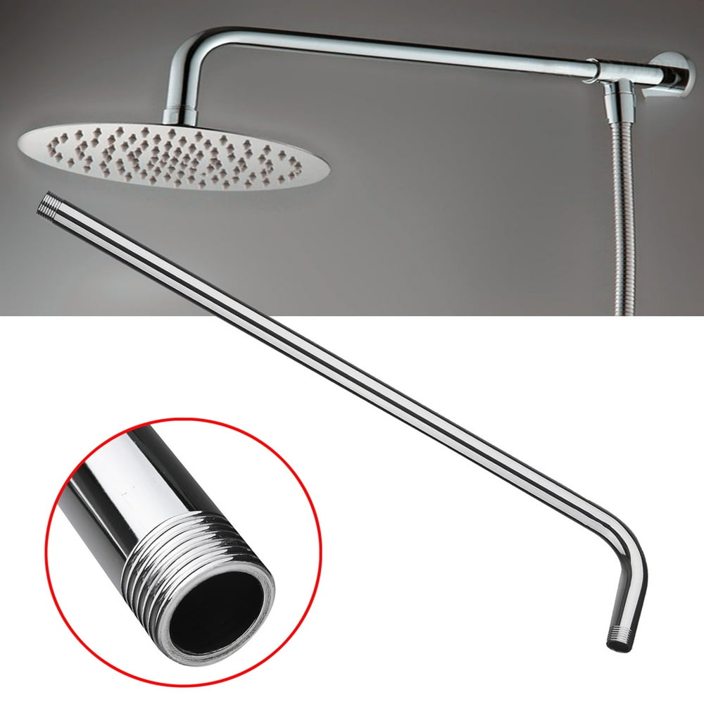 24" (60cm) Stainless Steel Wall Mounted Tube Shower Head Arm Rainfall