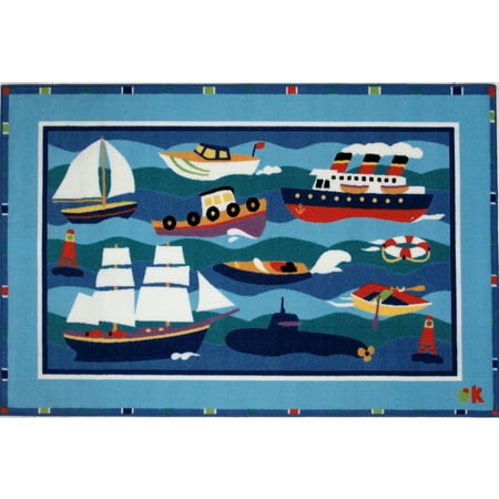 - Fun Rugs Olive Kids Boats & Bouys 19