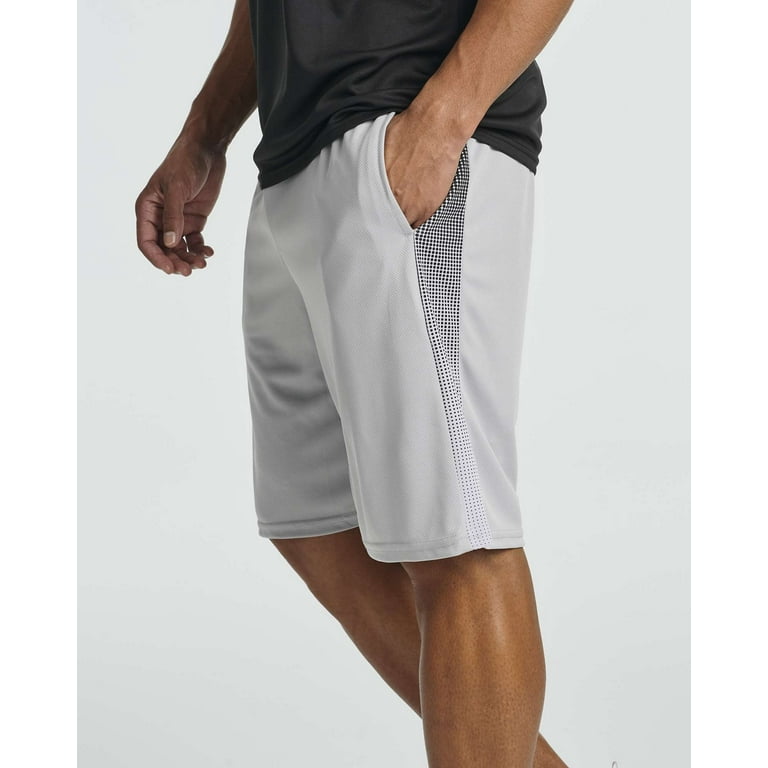 Real Essentials 5 Pack: Men's Quick-Dry Mesh Athletic Shorts with