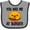 Heather and Black, variant on Inktastic You Had Me at Burger Boys or Girls Baby Bib